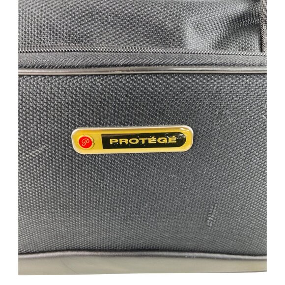 Protege Large Black Collapsible Sport Travel Gym Duffle Bag Shoulder Strap - Picture 3 of 13